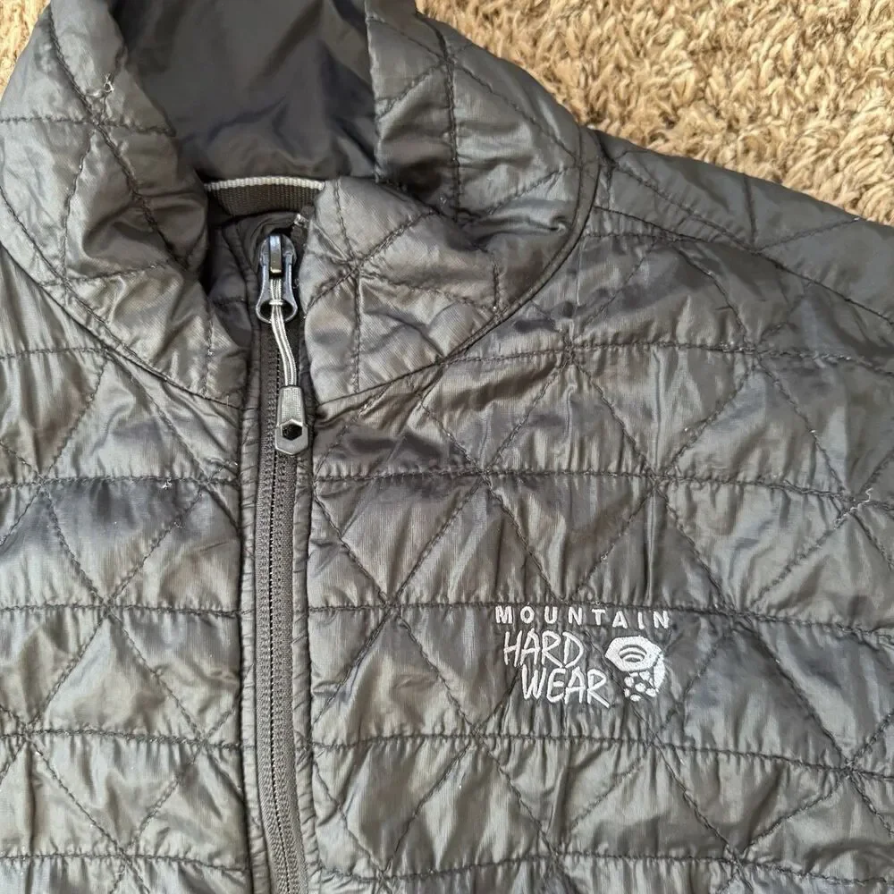 Mountain Hardwear Jacket Womens XS Black Thermal Q Elite Quilted Puffer Full Zip - Picture 6 of 9